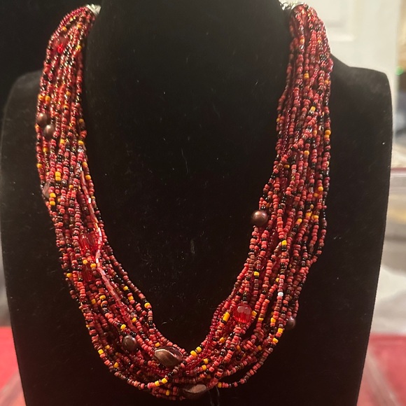 Esmor Multi-Strand Seed Bead Necklace - Picture 5 of 5